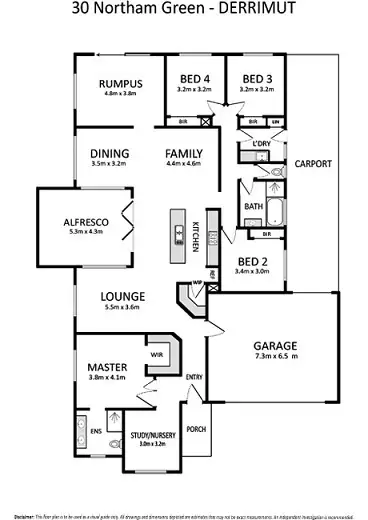 Floorplan of Homely house listing, 30 Northam Green, Derrimut VIC 3030