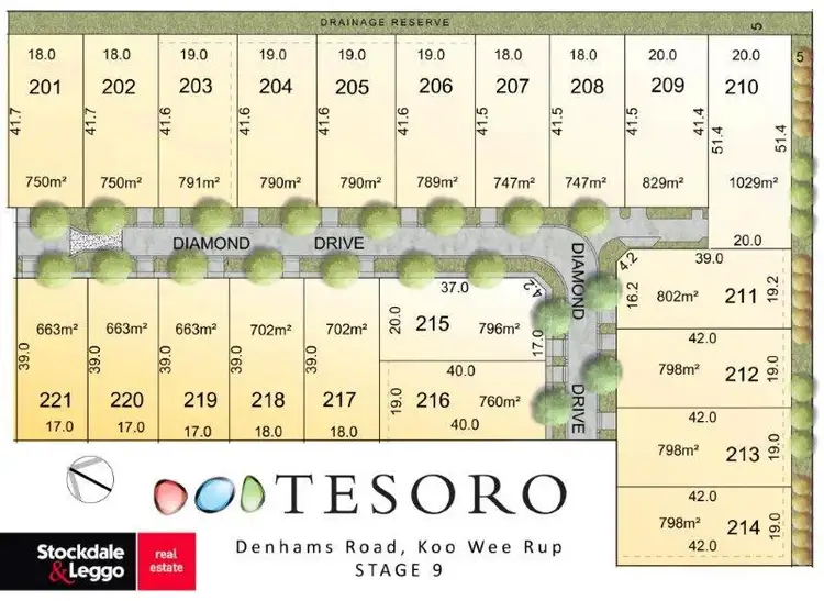 Floorplan of Homely land listing, Lot 207 Diamond Drive, Koo Wee Rup VIC 3981