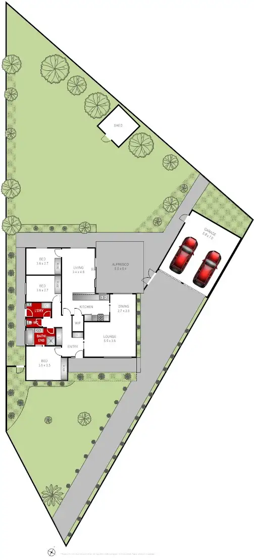 Floorplan of Homely house listing, 13 Lansdowne Court, Grovedale VIC 3216