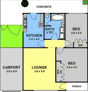 Floorplan of Homely unit listing, 9/51-53 Middle Street, Hadfield VIC 3046