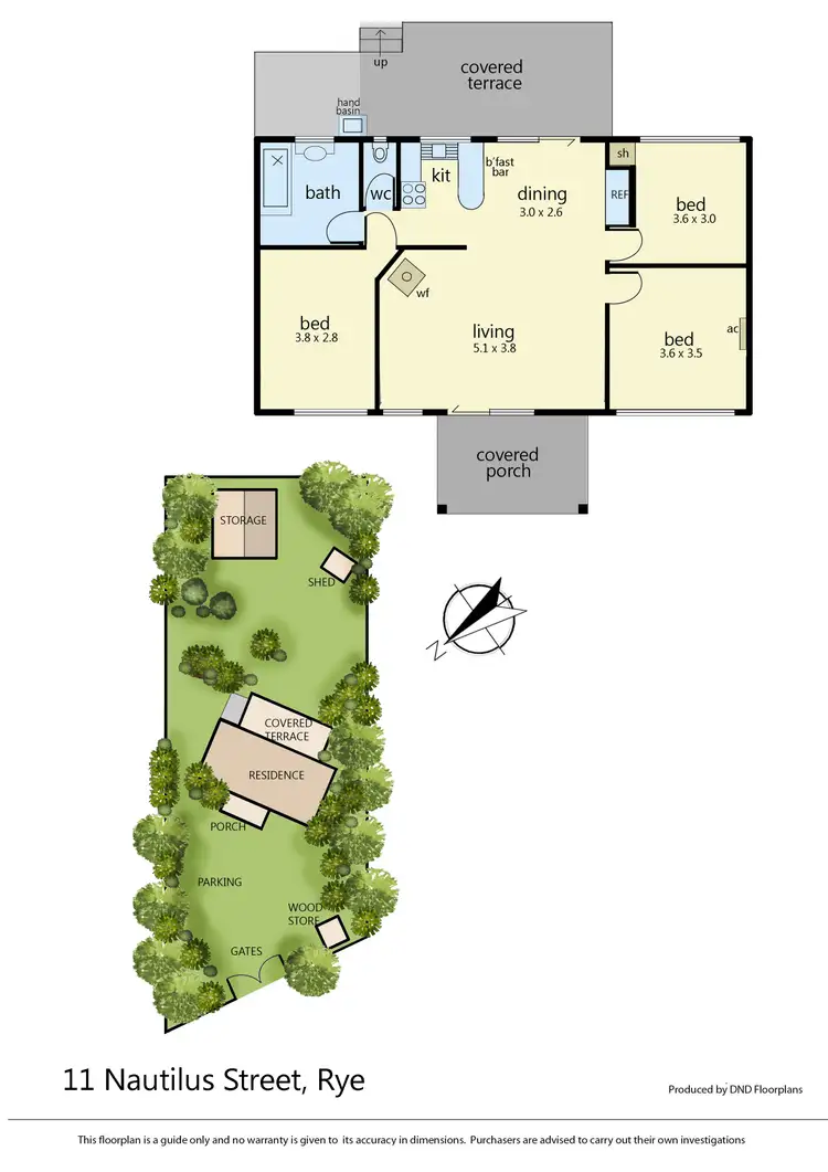 Floorplan of Homely house listing, 11 Nautilus Street, Rye VIC 3941