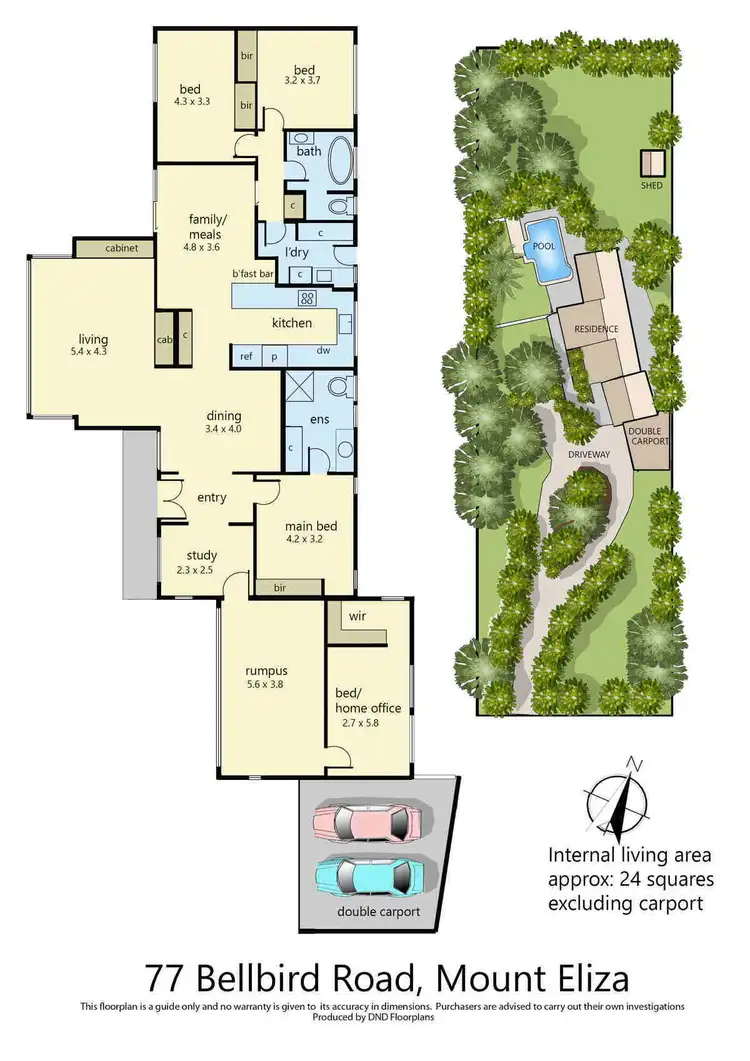 Floorplan of Homely house listing, 77 Bellbird Road, Mount Eliza VIC 3930