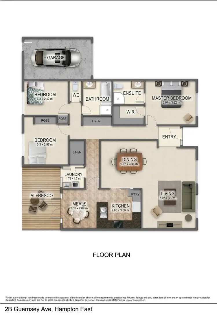Floorplan of Homely house listing, 2B Guernsey Avenue, Hampton East VIC 3188