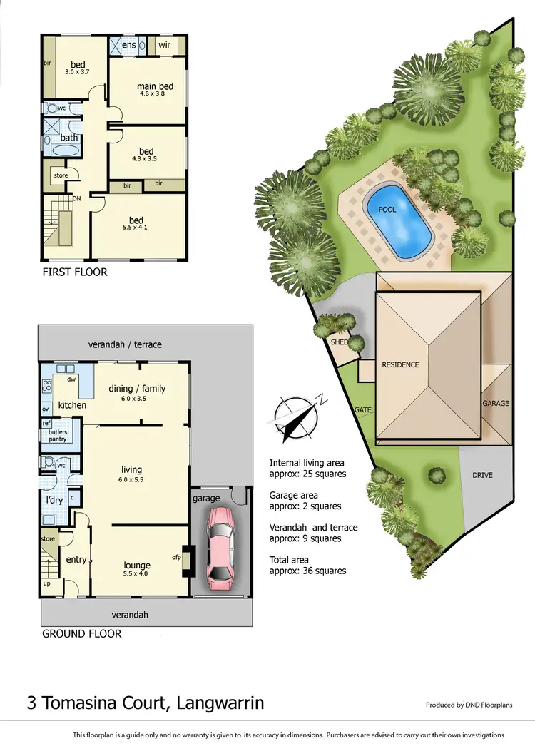 Floorplan of Homely house listing, 3 Tomasina Court, Langwarrin VIC 3910