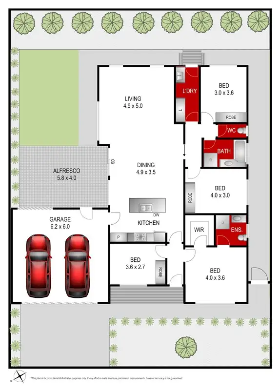 Floorplan of Homely house listing, 15 Bailey Street, Belmont VIC 3216