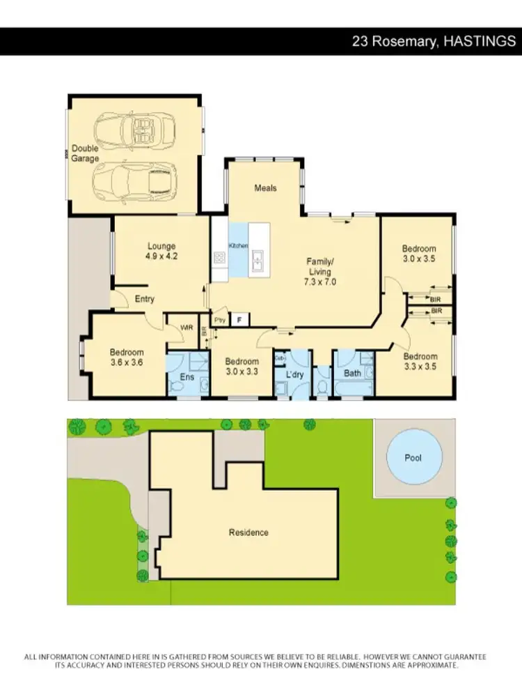Floorplan of Homely house listing, 23 Rosemary Drive, Hastings VIC 3915
