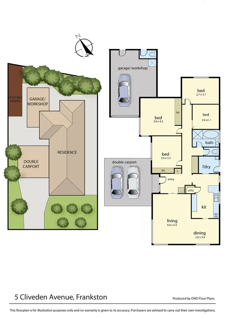 Floorplan of Homely house listing, 5 Cliveden Avenue, Frankston VIC 3199