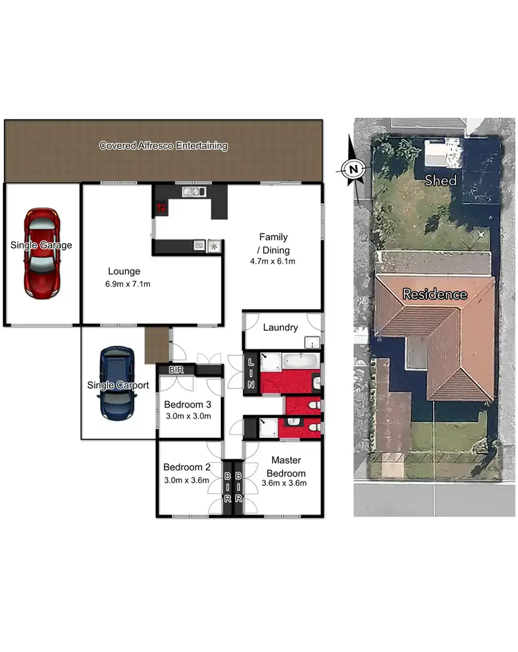Floorplan of Homely house listing, 1 Knott Street, Safety Beach VIC 3936