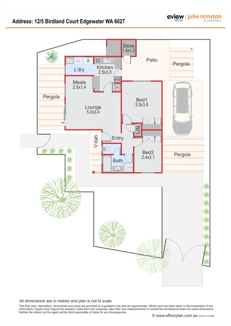 Floorplan of Homely house listing, 12/5 Birdland Court, Edgewater WA 6027