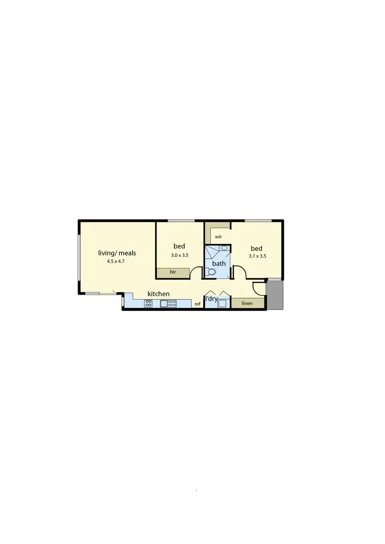 Floorplan of Homely townhouse listing, 4/110-112 Frawley Road, Hallam VIC 3803