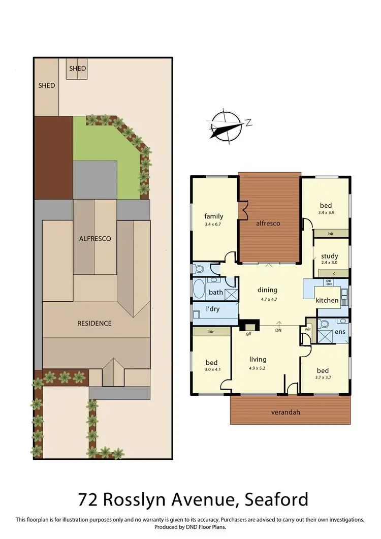 Floorplan of Homely house listing, 72 Rosslyn Avenue, Seaford VIC 3198