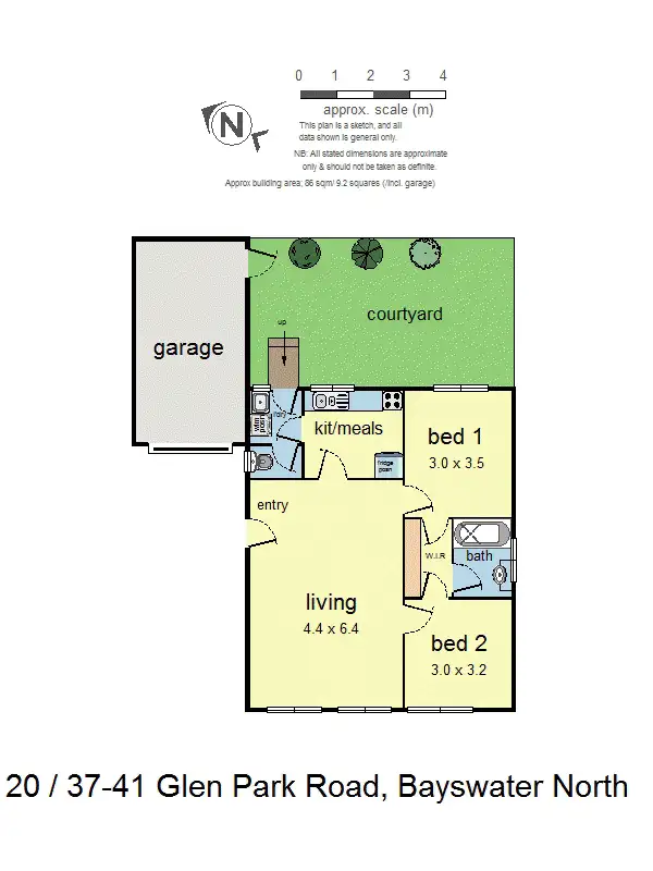 Floorplan of Homely house listing, 20/37-41 Glen Park Road, Bayswater North VIC 3153