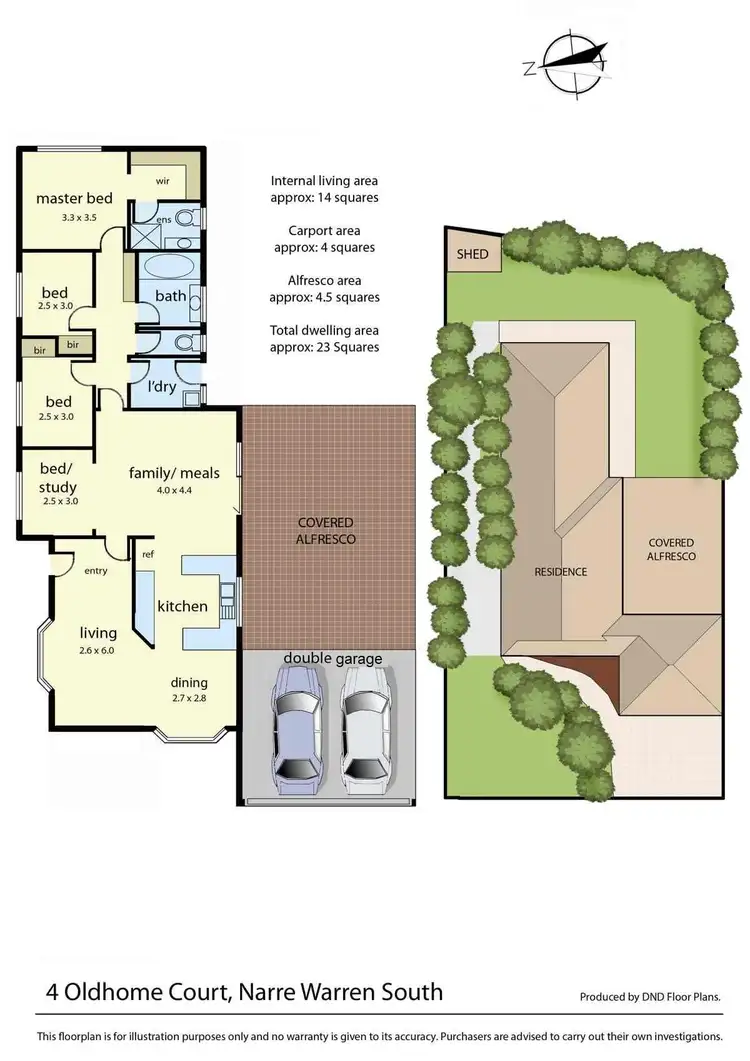 Floorplan of Homely house listing, 4 Oldhome Court, Narre Warren South VIC 3805