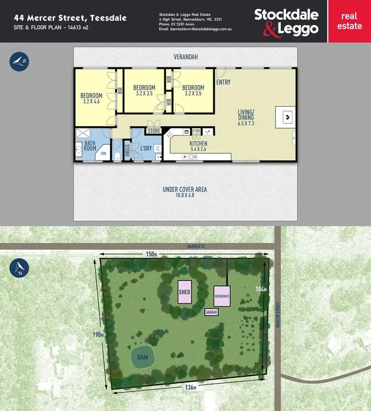 Floorplan of Homely house listing, 44 Mercer Street, Teesdale VIC 3328