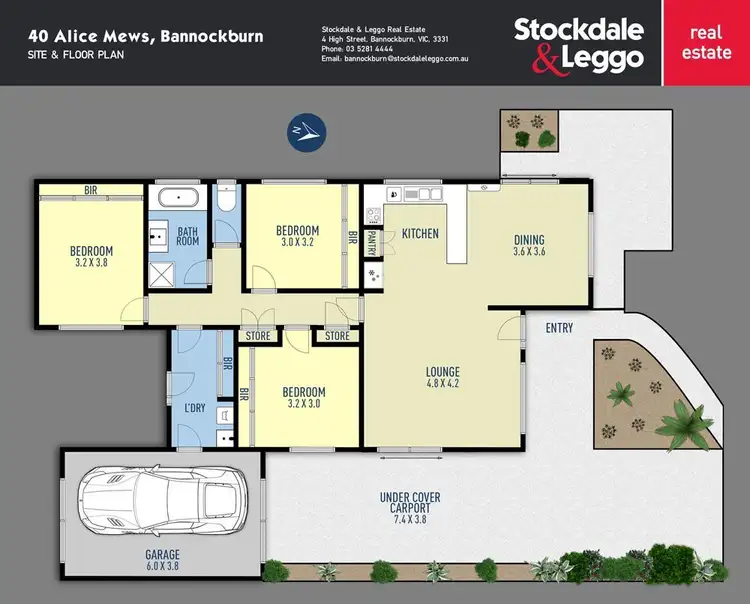 Floorplan of Homely house listing, 40 Alice Mews, Bannockburn VIC 3331