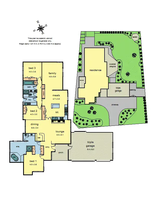 Floorplan of Homely house listing, 63 Bemboka Road, Warranwood VIC 3134