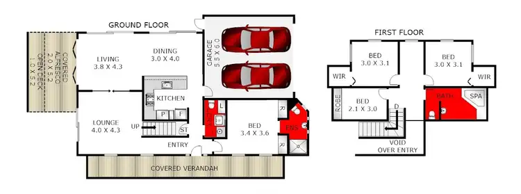Floorplan of Homely townhouse listing, 8 Sherbourne Terrace, Newtown VIC 3220