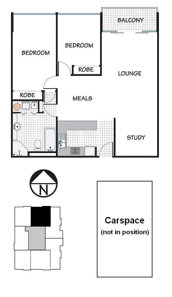 Floorplan of Homely apartment listing, 702/341 Ascot Vale Road, Moonee Ponds VIC 3039