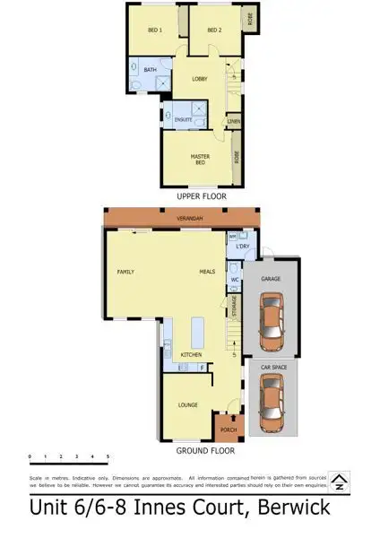 Floorplan of Homely townhouse listing, 6/6-8 Innes Court, Berwick VIC 3806