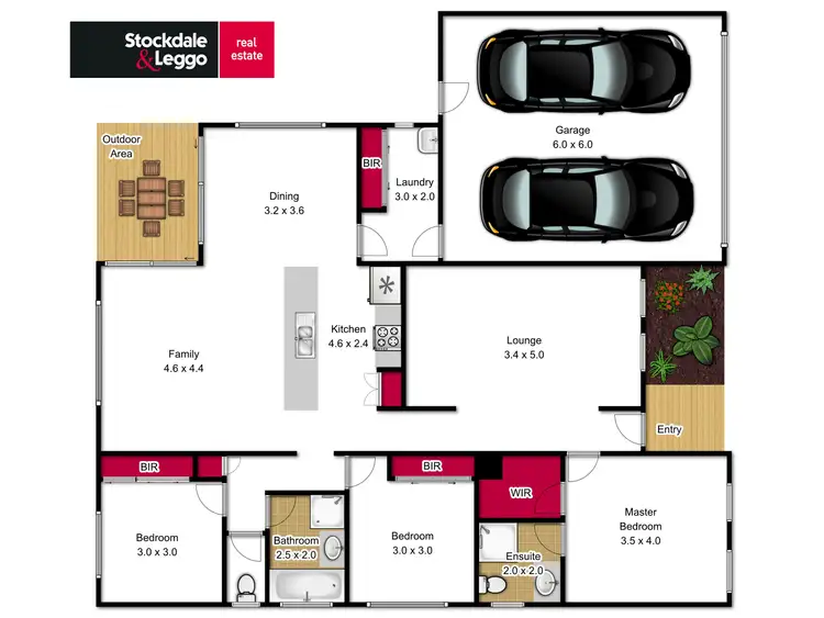 Floorplan of Homely house listing, 4 Lawn Avenue, Traralgon VIC 3844