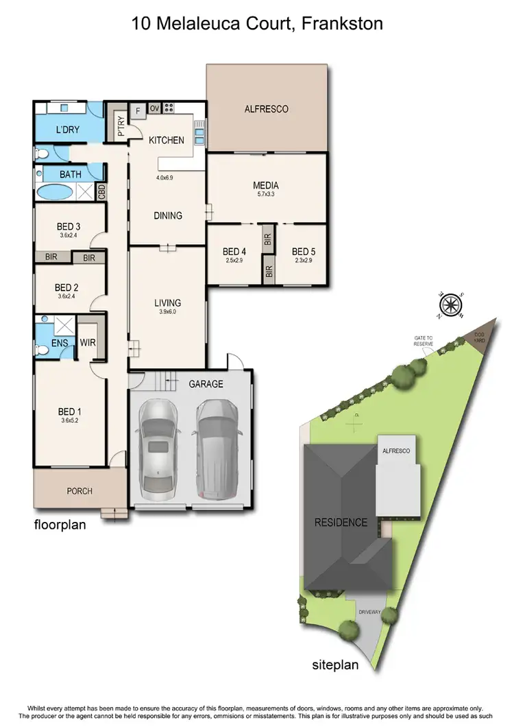Floorplan of Homely house listing, 10 Melaleuca Court, Frankston VIC 3199