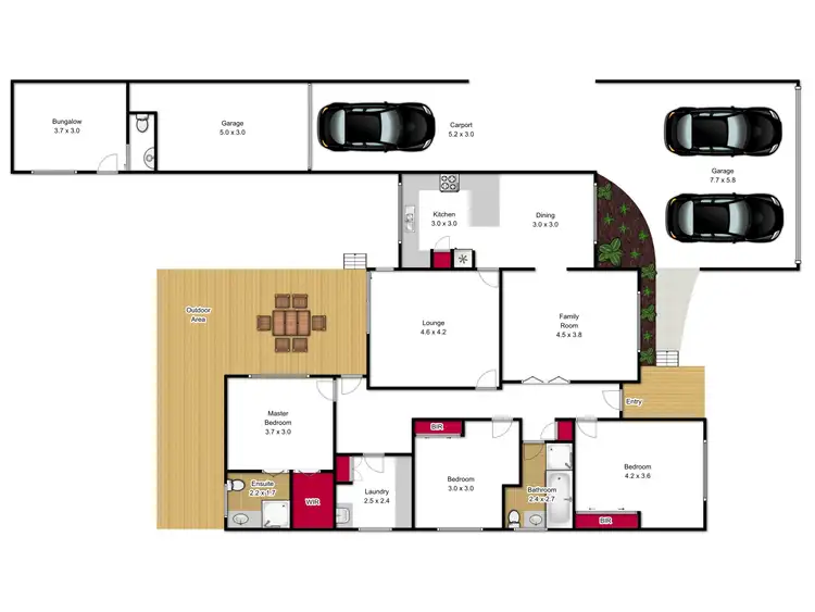 Floorplan of Homely house listing, 17 Loch Park Road, Traralgon VIC 3844