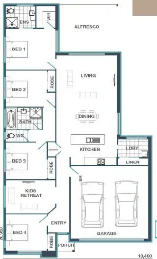 Floorplan of Homely house listing, 1 Musgrave Street, Burpengary East QLD 4505
