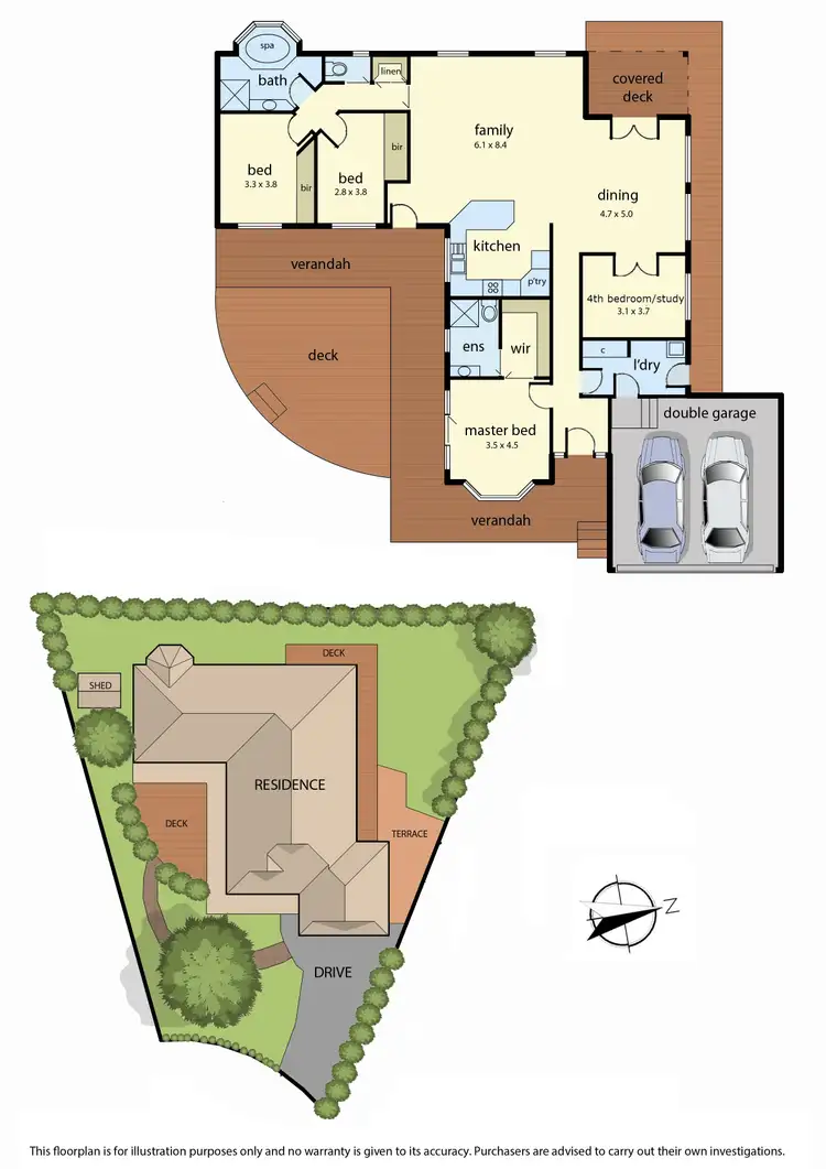 Floorplan of Homely house listing, 4 Solwood Court, Somerville VIC 3912