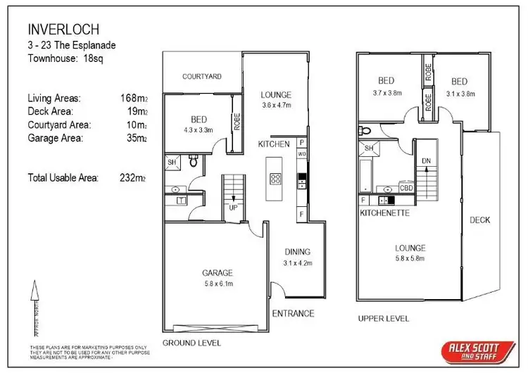 Floorplan of Homely townhouse listing, 3/23 The Esplanade, Inverloch VIC 3996