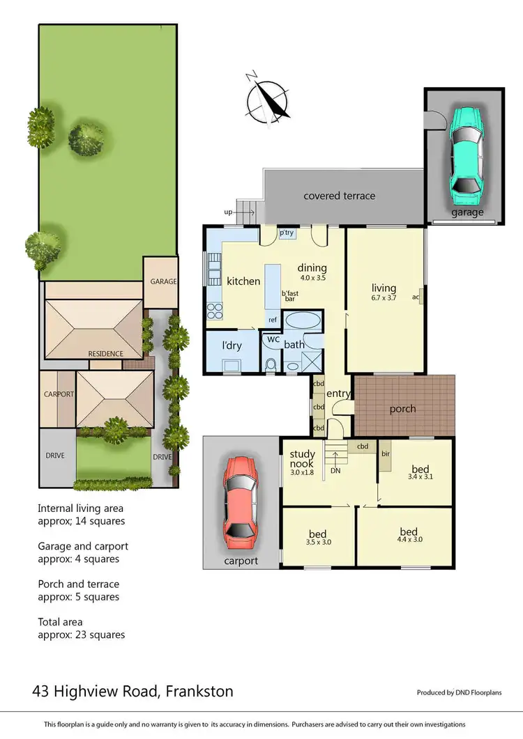 Floorplan of Homely house listing, 43 Highview Road, Frankston VIC 3199