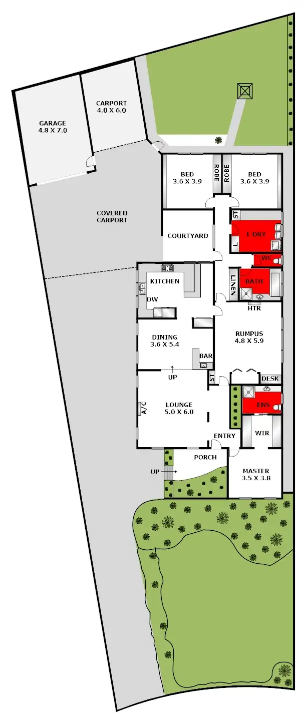 Floorplan of Homely house listing, 4 Raydon Court, Grovedale VIC 3216