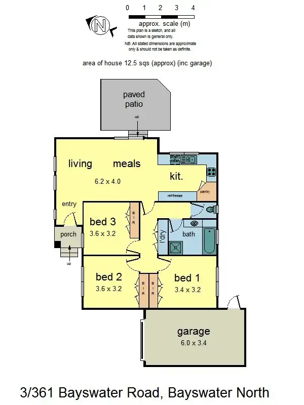 Floorplan of Homely unit listing, 3/361 Bayswater Road, Bayswater North VIC 3153
