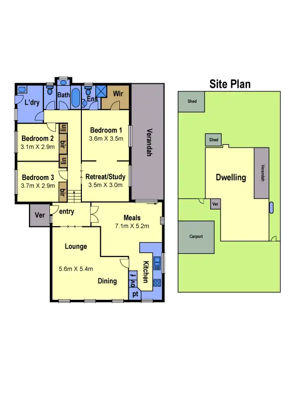 Floorplan of Homely house listing, 7 David Crescent, Bundoora VIC 3083