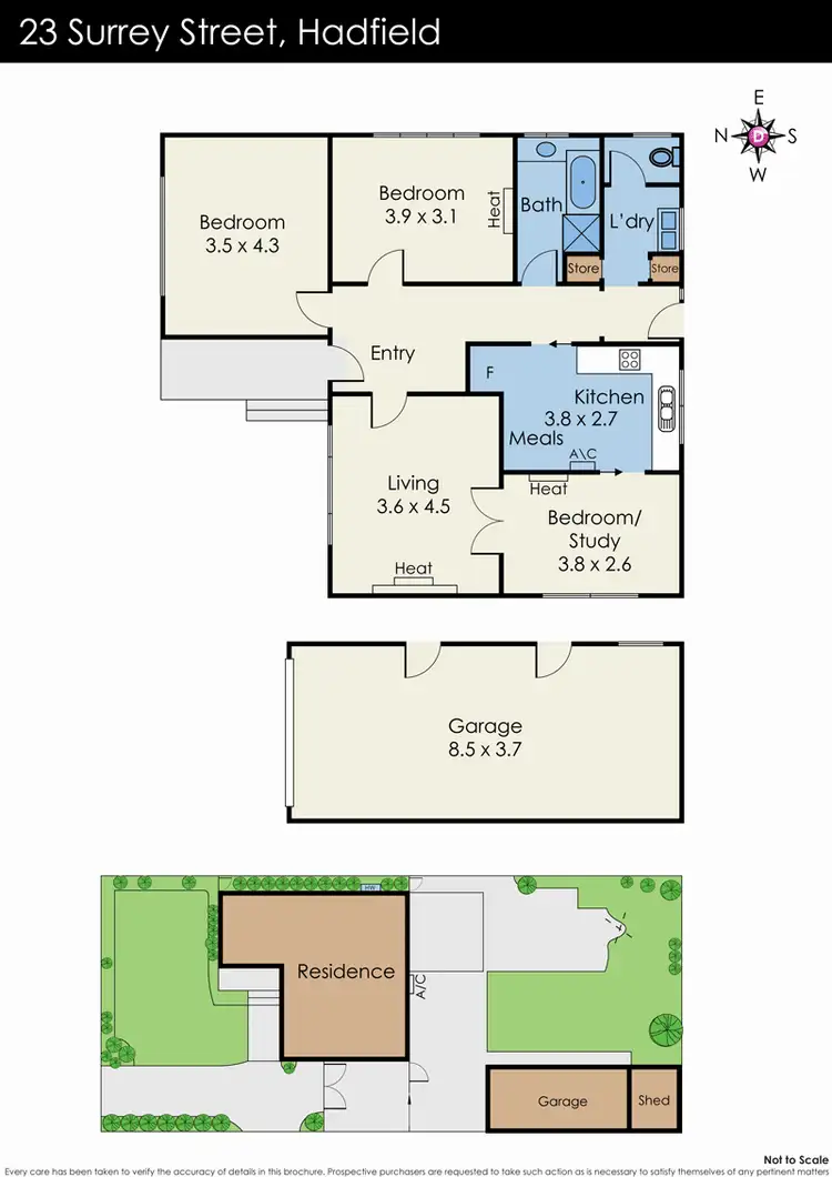 Floorplan of Homely house listing, 23 Surrey Street, Hadfield VIC 3046