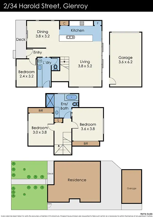Floorplan of Homely townhouse listing, 2/34 Harold Street, Glenroy VIC 3046