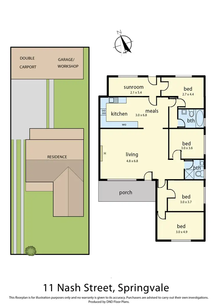Floorplan of Homely house listing, 11 Nash Street, Springvale VIC 3171