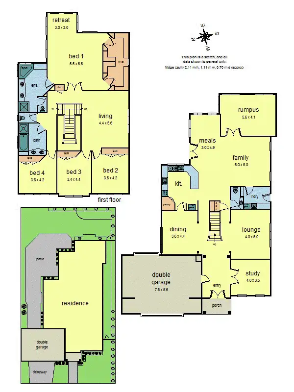Floorplan of Homely house listing, 8 Karina Close, Croydon Hills VIC 3136