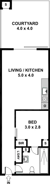 Floorplan of Homely apartment listing, 26/4 Bik Lane, Fitzroy North VIC 3068