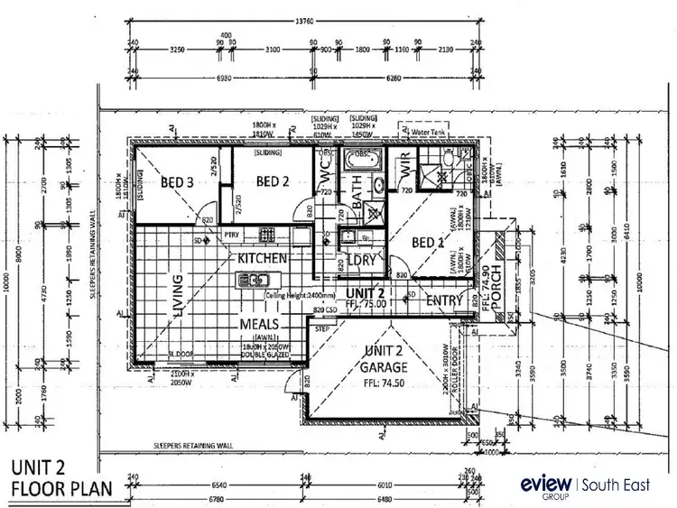 Floorplan of Homely unit listing, 2/64 Ahern Road, Pakenham VIC 3810