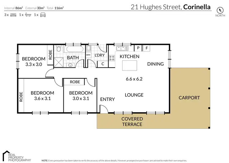 Floorplan of Homely house listing, 21 Hughes Street, Corinella VIC 3984