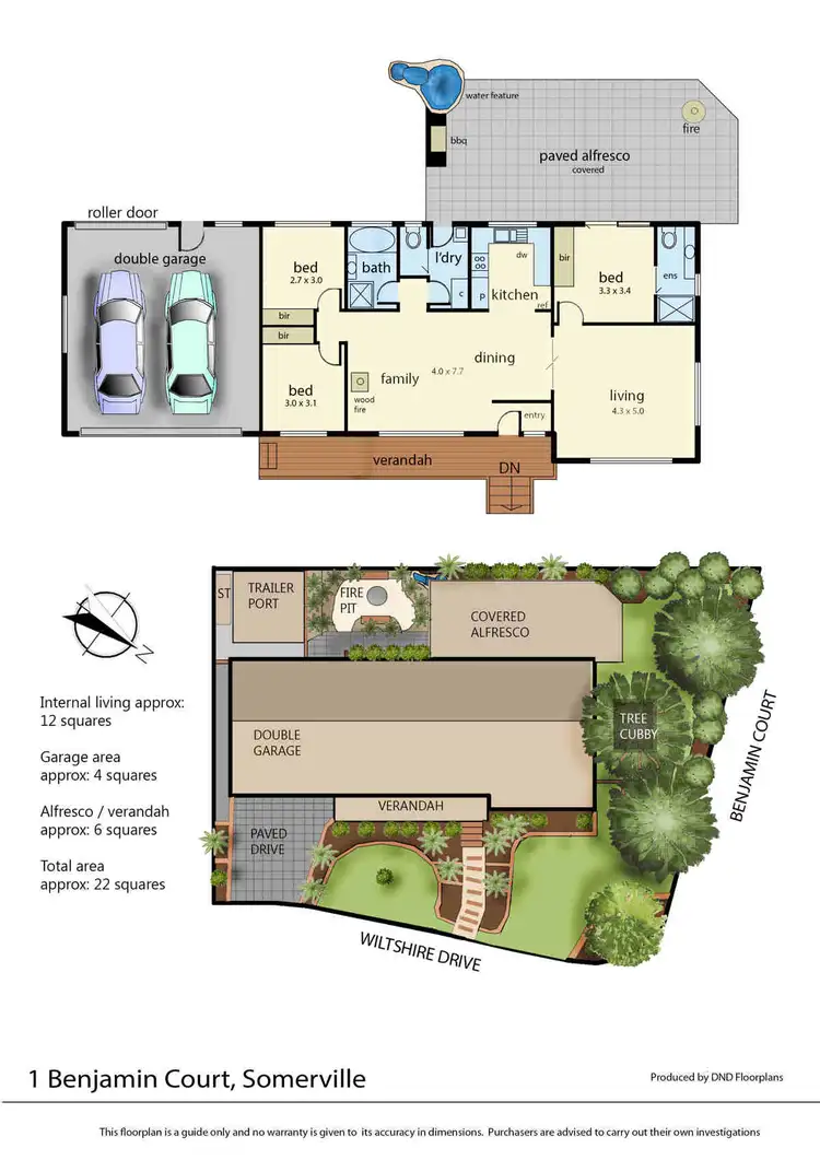 Floorplan of Homely house listing, 1 Benjamin Court, Somerville VIC 3912