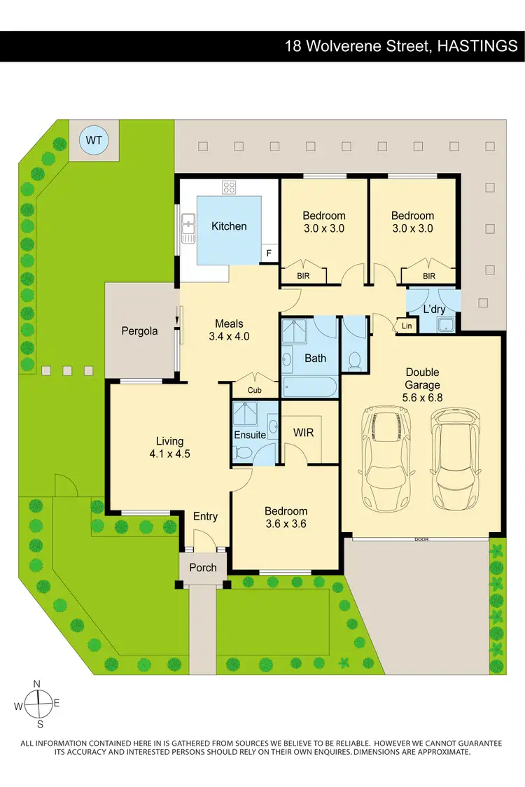 Floorplan of Homely unit listing, 18 Wolverene Street, Hastings VIC 3915