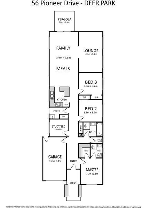 Floorplan of Homely house listing, 56 Pioneer Drive, Deer Park VIC 3023