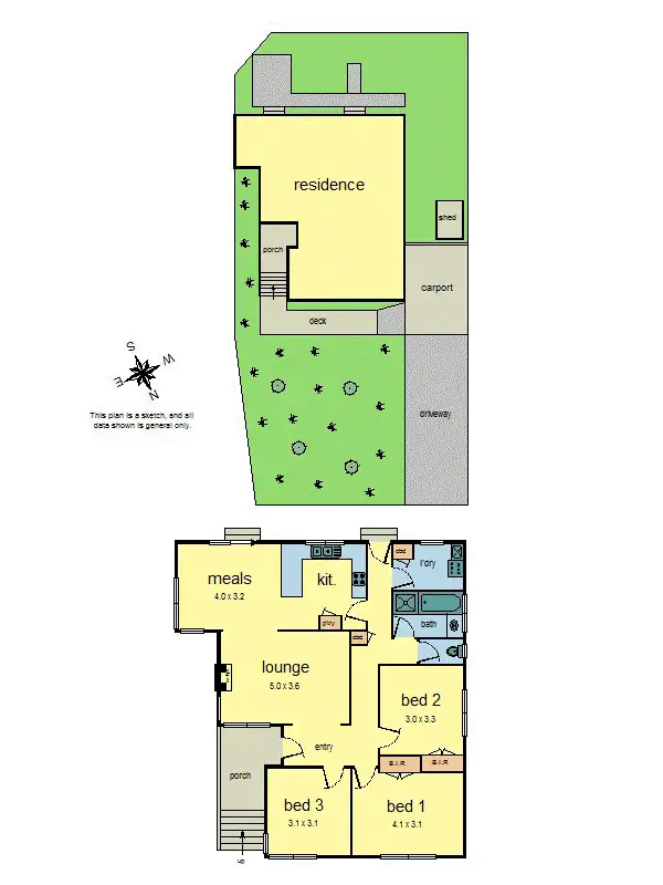 Floorplan of Homely house listing, 1/8 Faraday Road, Croydon South VIC 3136
