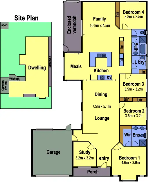 Floorplan of Homely house listing, 129 Betula Avenue, Bundoora VIC 3083