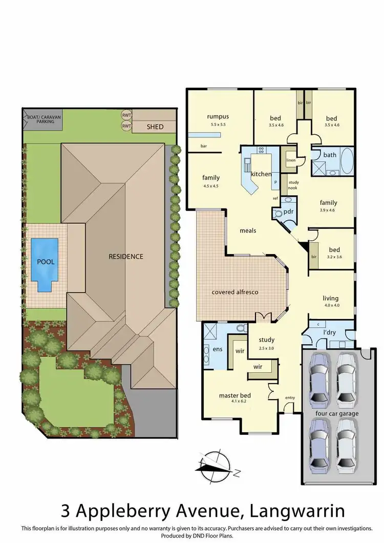 Floorplan of Homely house listing, 3 Apple Berry Avenue, Langwarrin VIC 3910