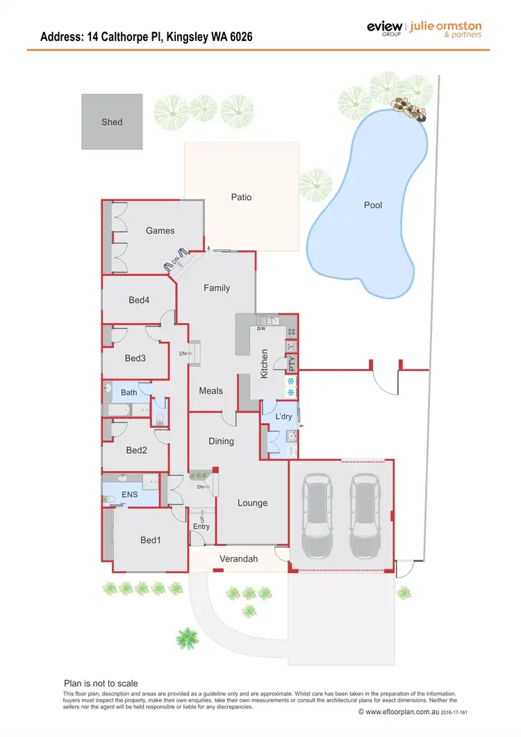 Floorplan of Homely land listing, 14 Calthorpe Place, Kingsley WA 6026