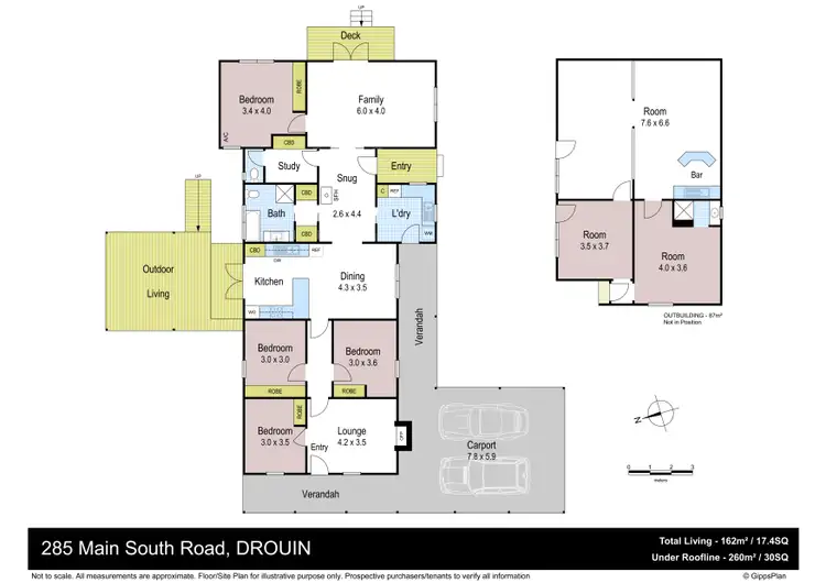 Floorplan of Homely rural property listing, 285 MAIN SOUTH ROAD, Drouin VIC 3818