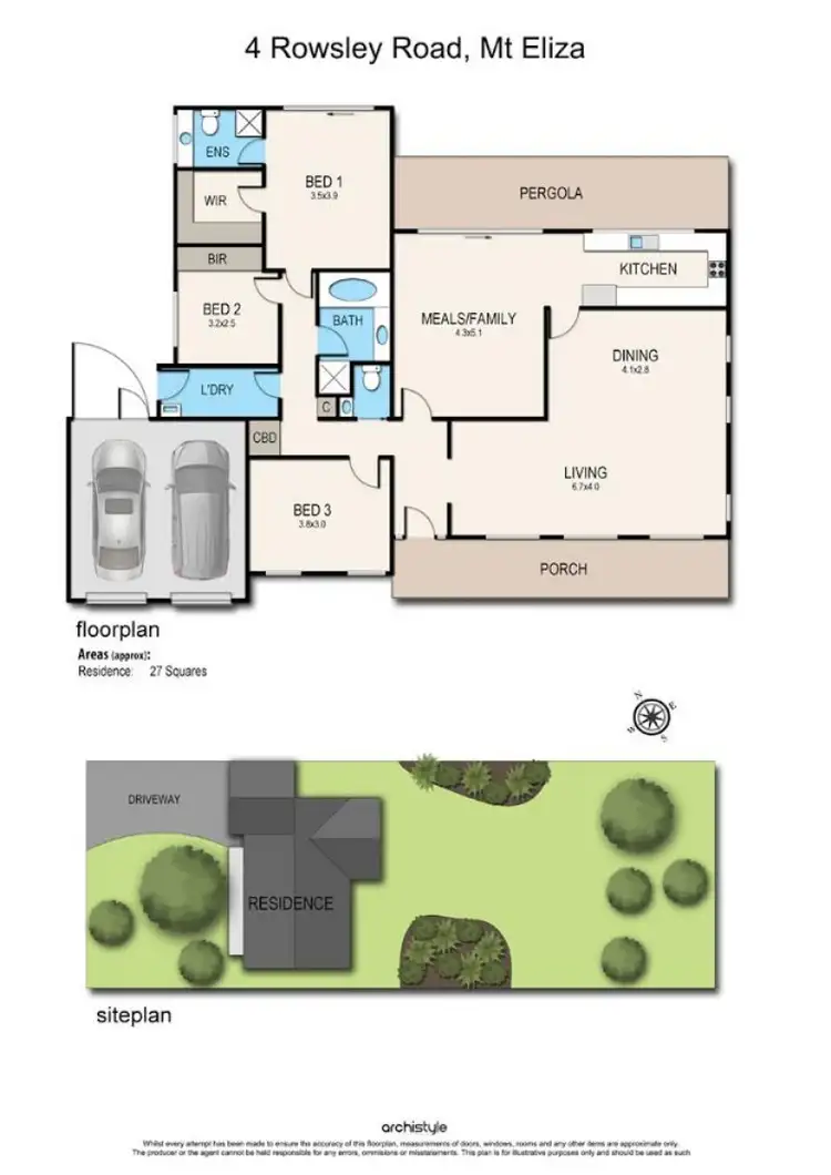 Floorplan of Homely house listing, 4 Rowsley Road, Mount Eliza VIC 3930