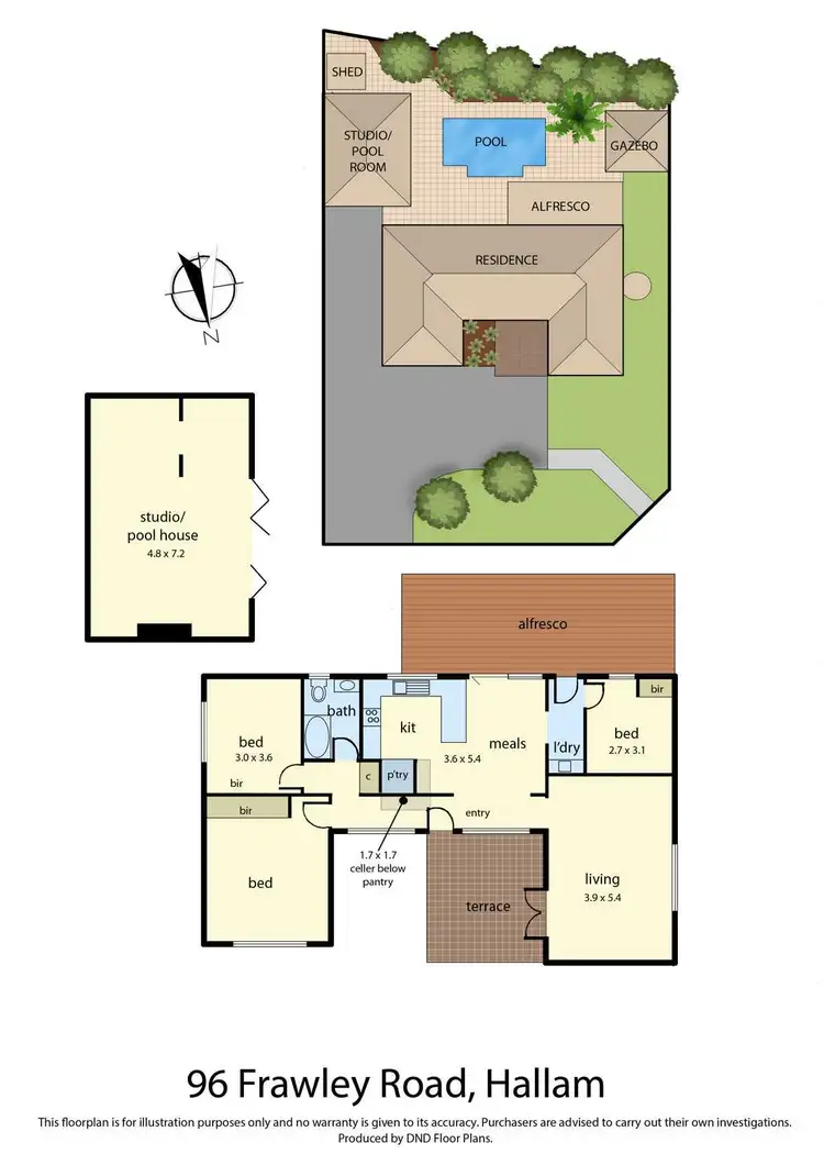 Floorplan of Homely house listing, 96 Frawley Road, Hallam VIC 3803